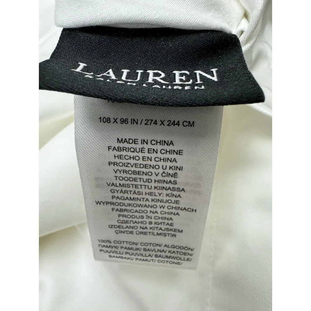 Lauren Ralph Lauren King Spencer Sateen Border Duvet Cover